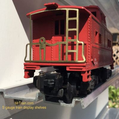 Dechant's Railroad Express S Scale/American Flyer Model Train Display Shelves | Set of 2 | 48"(Inch)