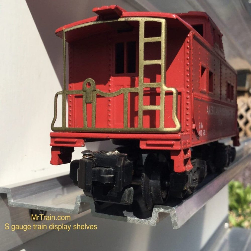 Dechant's Railroad Express S Scale/American Flyer Model Train Display Shelves | Set of 2 | 48"(Inch)
