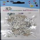 840 pcs 12 mm Hotfix Flower Rhinestones Flatback Crystals for Clothes Shoes Crafts Hot Fix Round Glass Gems Stones Flat Back Iron on Rhinestones for Clothing (Clear)