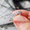 925 Sterling Silver Shiny Cubic Zirconia Rings Diamond Rings for Women Jewelry Findings Earring Backs Findings (US Code 8) view 4