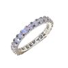 925 Sterling Silver Shiny Cubic Zirconia Rings Diamond Rings for Women Jewelry Findings Earring Backs Findings (US Code 7) view 1