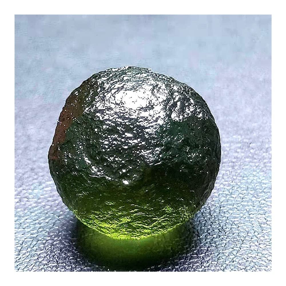 SBOTTON Natural Moldavite Czech Meteorite Impact Glass Beads Rough Stone Crystal Energy Stone, 11223S1BOTTON (Size : 10-11mm)