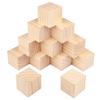 12 Packs Wooden Blocks for Crafts, 2.75 Inch Pine Wood Cubes, Wooden Cubes for Paint, Stamp, Decorate, DIY Projects and Personalized Gifts,by GNIEMCKIN view 1