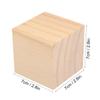 12 Packs Wooden Blocks for Crafts, 2.75 Inch Pine Wood Cubes, Wooden Cubes for Paint, Stamp, Decorate, DIY Projects and Personalized Gifts,by GNIEMCKIN view 2