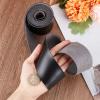 GORGECRAFT Leather Strap Strip 2 inch Wide 2M Long Leather Grain Black Belt Wrap Single Sided Flat Cord for Necklace Belt Projects Clothing Making Handles Pet Collars Traction Ropes Belt view 3