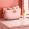 Pilipane Double Layer Medicine Storage Box, Large Capacity Plastic Organizer with Multi Grid, Oval Shape for Home and Craft Use (Pink) view 2