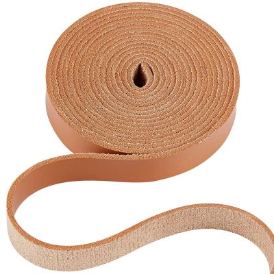 GORGECRAFT 79" Long 1/2" Matte Dark Brown Leather Strap 2mm Thick Flat Leather Lace Stripper String Braiding Cord Roll Belt Wrap Single Sided Leather Supplies Faux Cord for Purse Making Clothing