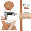 GORGECRAFT 79" Long 1/2" Matte Dark Brown Leather Strap 2mm Thick Flat Leather Lace Stripper String Braiding Cord Roll Belt Wrap Single Sided Leather Supplies Faux Cord for Purse Making Clothing view 2