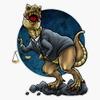 Rex Dinosaur Lawyer Attorney Sticker Decal Size 5" view 1