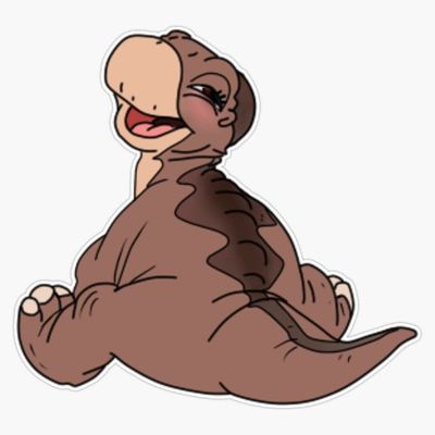 Baby Littlefoot Sticker Decal Size 5"