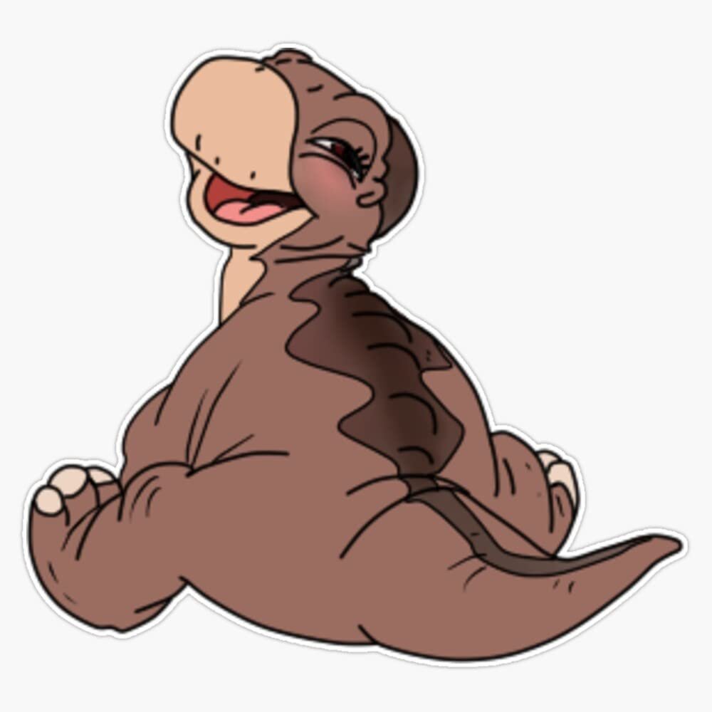 Baby Littlefoot Sticker Decal Size 5"