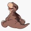 Baby Littlefoot Sticker Decal Size 5" view 1
