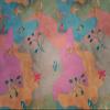 100% Linen Floral Digital Print Fabric 44" Wide [ 13046 ] view 2