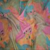 100% Linen Floral Digital Print Fabric 44" Wide [ 13046 ] view 4