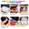 Briartw 20x29cm Hot Foil Paper 50 Sheets Pack Toner Reactive Foil Hot Stamping Foil Paper by Laser Printer and Laminator for Scrapbooking Craft Cardmaking DIY Album (Laser Gold, 100 Sheets) view 4
