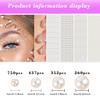 1799pcs Self Adhesive Face Pearl Gems Stickers, Hair Gems Rhinestones Stickers, Bling Jewels for Makeup, Crafts, Home Decor Scrapbooking Embellishments, 4 Sizes 3mm/4mm/5mm/6mm(Beige Pearl) view 2