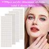 1799pcs Self Adhesive Face Pearl Gems Stickers, Hair Gems Rhinestones Stickers, Bling Jewels for Makeup, Crafts, Home Decor Scrapbooking Embellishments, 4 Sizes 3mm/4mm/5mm/6mm(Beige Pearl) view 4