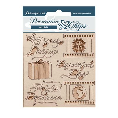 Decorative chips cm 14 x 14 cm - Create Happiness Oh l l Tour Eiffel