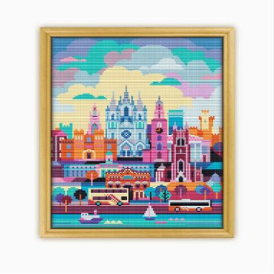 Cork Ireland CS1798-2 - Counted Cross Stitch Pattern. Only Printed Pattern Inside. No Fabric, Threads, Needles, Hoops.