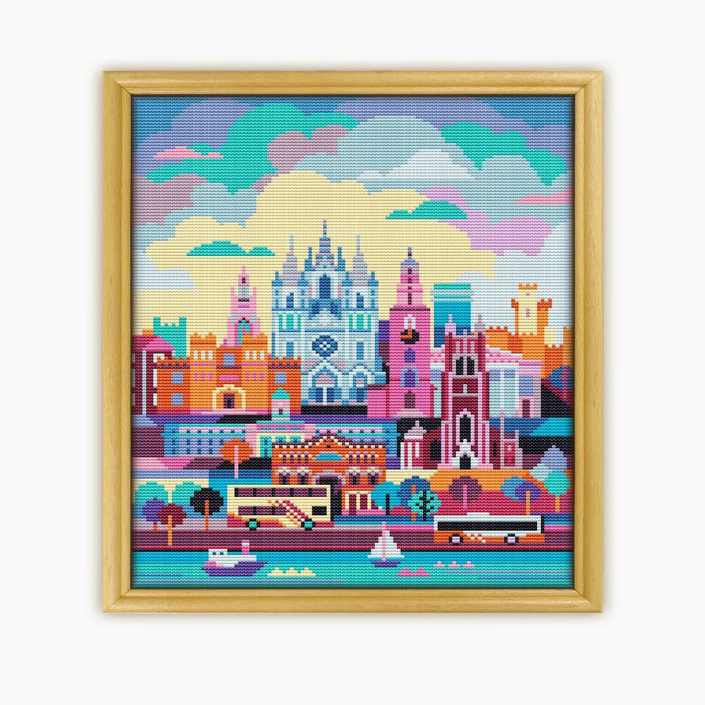 Cork Ireland CS1798-2 - Counted Cross Stitch Pattern. Only Printed Pattern Inside. No Fabric, Threads, Needles, Hoops.