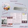 Bead Embroidery Kit Air Flowers. DIY Beadwork Craft Kit for Beginners. Hand Made Beading kit from Abris Art, Ukraine. Stylish needlework set, needlepoint pattern with dandelion flower, decor, wall art view 4