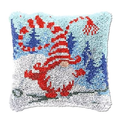 clubevy Latch Hook Kits for Adults DIY Crochet Yarn Pillow Cover Sofa Cushion Kits Wall Tapestry Crafts Home Decor