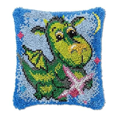 Latch Hook Kits Pillow Cover Sofa Cushion for Kids Cartoon Canvas DIY Handmade Carpet Crochet Yarn Embroidery Needlework Hook Latch Kit Pillow Cover Sofa Cushion Cover Christmas Home Decoration