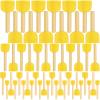 48 Pieces Round Sponges Brush Set, Round Sponge Brushes for Painting, Wooden Handle Foam Brush Sponge Painting Tools for Kids Painting Crafts view 1