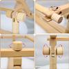 PROPFE Adjustable Cross Stitch Frame, Beech Wood Quilt Frame, rotated Embroidery Frame Stand, Needlepoint Holder Floor Table Lap Stand, Hands-Free Cross Stitch Supplies, for Stitching Sewing Craft view 3
