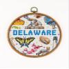 Delaware Collection CS1975-1 - Counted Cross Stitch KIT#2. Set of Threads, Needles, AIDA Fabric, Needle Threader, Embroidery Clippers and Printed Color Pattern Inside. view 1