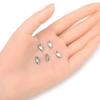 10pcs Adabele 304 Grade Surgical Stainless Steel 11mm Small Rectangle Trigger Lobster Claw Clasps Open Jump Rings for Craft Jewelry Making SJF258-1 view 2