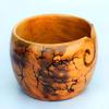 Wooden Resin Yarn Dark Red Bowl Yarn Ball Storage Knitting And Crocheting Accessories Polished Bowl view 2