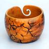 Wooden Resin Yarn Dark Red Bowl Yarn Ball Storage Knitting And Crocheting Accessories Polished Bowl view 3