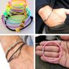 Fashewelry 43.7 Yards Solid Rubber Cord Tubing 2mm Soft Round Jewelry Cord No Hole for DIY Necklace Bracelet Earring Making Violet view 3