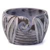 Handpainted Wooden Yarn Bowl Knitting And Crochet Accessories Coloured Bowl view 3