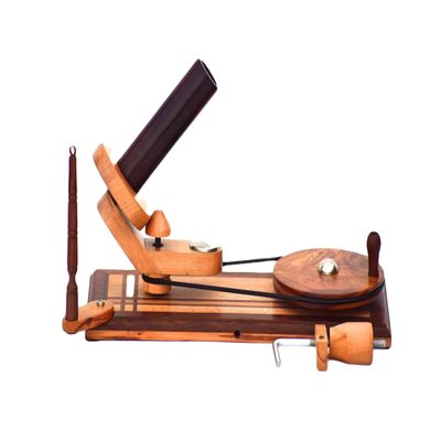 Wooden Yarn Ball Winder Mix Wood Yarn Winder for Knitting and Crocheting Handcrafted Large Yarn Winder