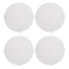 MECCANIXITY Plastic Mesh Canvas Sheet 18cm/ 7" White Round Blank Canvas for Embroidery Needlepoint, Knit Crochet Mesh, Pack of 2 view 1