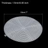 MECCANIXITY Plastic Mesh Canvas Sheet 18cm/ 7" White Round Blank Canvas for Embroidery Needlepoint, Knit Crochet Mesh, Pack of 2 view 2