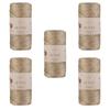 5 Skeins of Sensy Premium 2mm 251 Yards Sparkle Polyester Rope 90% Polypropylene 10% Polyester Cord Macrame Cord 2mm Crochet Bag Cord Macrame Rope Crochet Thread Gift for Knitter (Ecru Sparkle) view 1