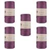 5 Skeins of Sensy Premium 2mm 251 Yards Sparkle Polyester Rope 90% Polypropylene 10% Polyester Cord Macrame Cord 2mm Crochet Bag Cord Macrame Rope Crochet Thread Gift for Knitter (Purple Sparkle) view 1