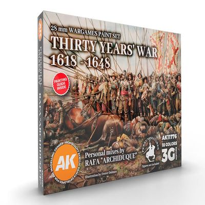 AK Acrylics 3Gen Set AK11776 Signature Set. Thirty Years WAR 1618-1648 (18x17ml)