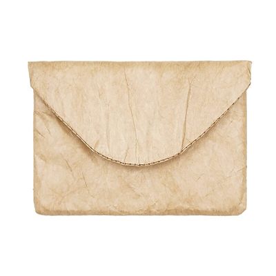 Vintage/Retro Style Fiber Paper Electronic Organizer Case, Pouch Small Portable Accessories Bag Travel Accessories Pouch for Electronics Cord USB Storage Organizer Stickers Organizer (Beige)