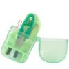 Restokki Portable Mini Plastic Sewing Tool Box, Needle Scissors Storage Container, Portable Art Craft Supply Organizer, Sewing Box Craft Storage(Green) view 3