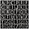 36 Pcs 4 Inch Halloween Letter Stencils Numbers Stencils Templates, Reusable Plastic DIY Alphabet Stencil Number Templates for Drawing On Wall, Sign, Porch, Paper, Fabric view 1