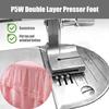 Fbshicung 3PCS Gathering Pleated/Shirring Presser Foot #P5 P50 P5W for Industrial Sewing Machine JUKI Brother view 3