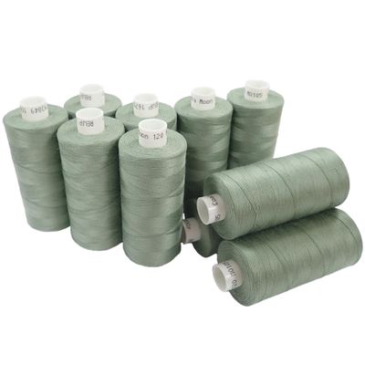 Moon Thread Sage Spun Polyester Sewing Thread - 1000M, Set of 10