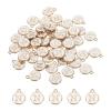 MECCANIXITY Alphabet N Letter Charm Double Sided Enamel Initial Alphabet Pendant White, for Necklace Bracelet Earring Jewelry Making, Pack of 50 view 1