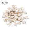 MECCANIXITY Alphabet N Letter Charm Double Sided Enamel Initial Alphabet Pendant White, for Necklace Bracelet Earring Jewelry Making, Pack of 50 view 3