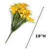 Factory Direct Craft Yellow Artificial Freesia Bouquet for Spring Decorating and Summer Arrangements view 2