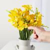 Factory Direct Craft Yellow Artificial Freesia Bouquet for Spring Decorating and Summer Arrangements view 4